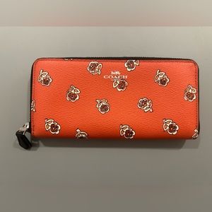 Coach zip around wallet